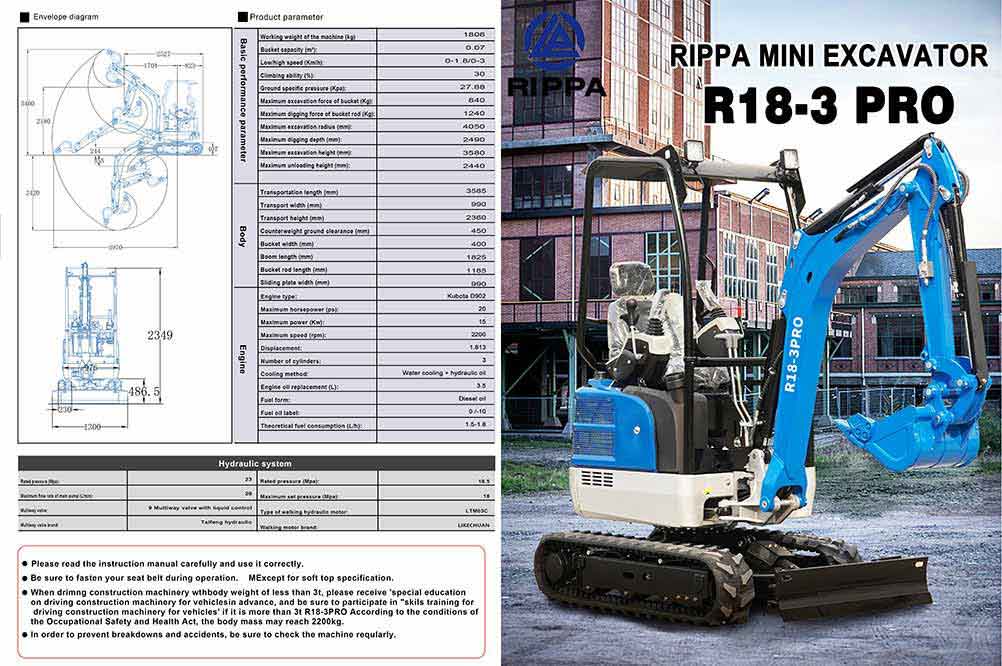 RIPPA excavator R18