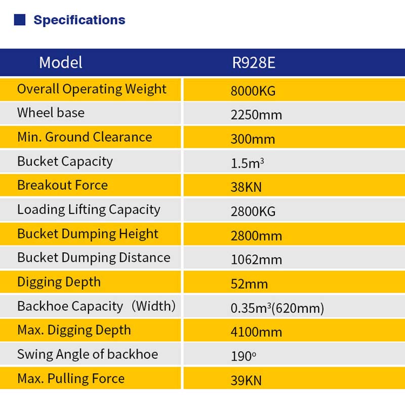 backhoe loader RIPPA R928E